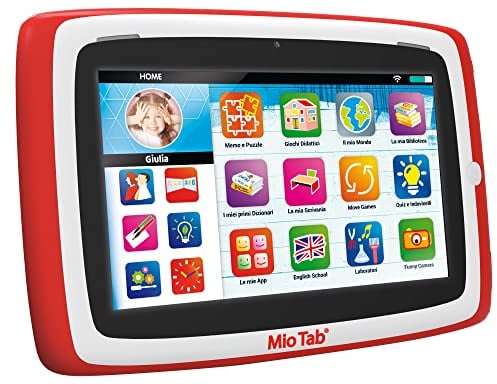 LISCIANI-Mio Tab 7'' Smart Kid 2022, Bambini 6-12 Anni, Memoria 16 GB, Autonomi, capacità sensoriali, Coordinazione Occhio-Mano, Multicolore, 97012