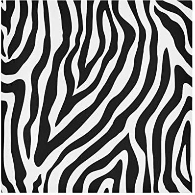 Abstract Zebra Print Cloth Napkins Set of 6, Polyester Dinner Napkins Washable Reusable Solid Table Napkins 20x20 inch with Hemmed Edges for Home Party Wedding Holiday Decor