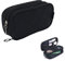 Reise Schminktasche mit Pinselfach Damen klein Pouch Pinsel Multifunktions Organizer Doppelschicht Wasserdicht Makeup für Beauty Taschen Reise-Kit Kosmetiktasche Schwarz
