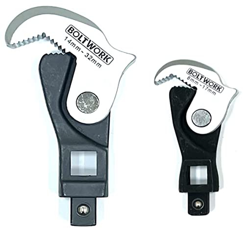 BOLTWORK 2 pezzi 7 mm a 32 mm testa chiave regolabile rapida, strumento perfetto per gestire dadi, bulloni, forgiato, 1% del valore di vendita sarà donato all'ospedale dei bambini