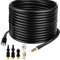 Kit di pulizia del tubo di scarico dell'idropulitrice con 3 adattatori e 2 ugelli rotanti, detergente per scarico compatibile con Karcher K Serie e Lavor, set di pulizia universale per tubi (20 m)