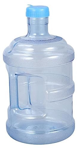 CLISPEED Water Container, 3L Food Grade Plastic Mineral Water Bottle Jug Container With Screw Cap Heat Resistent Handle for Outdoor Travel Camping Hiking