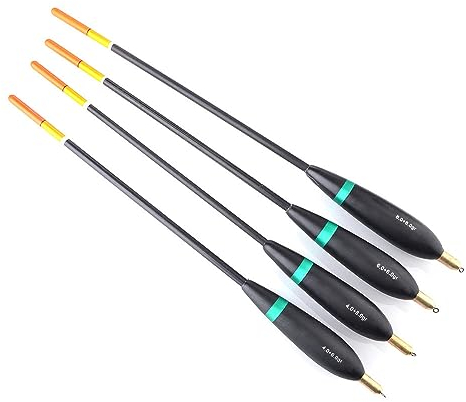yamuduo Fishing Waggler-Posen Set - Vorgebleite Angel-Posen & Schwimmer Friedfisch Angeln Laufposen (4 STK-6107)