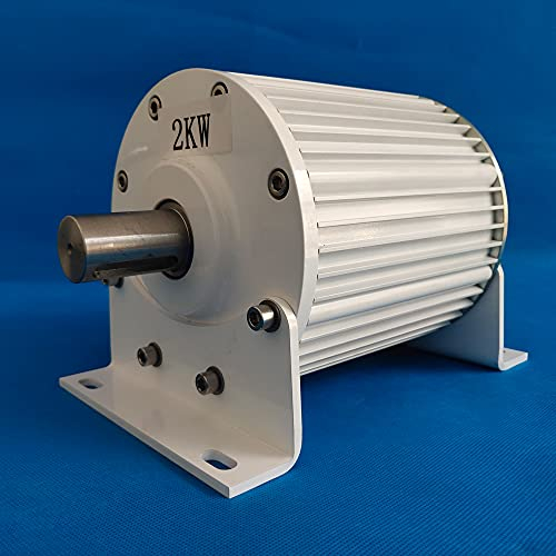 2000W getriebeloser Permanentmagnet Generator mit Basis 24V 48V 96V 220V 230V 3-Phasen-Wechselstrom-Generator für DIY-Wasser Windkraftanlage Generator (380V)