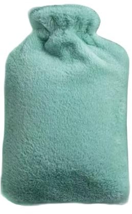 Wärmflasche Bettflasche 1000 ml mit Bezug für Kinder und Erwachsene Kühltasche Grün