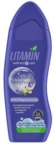 Litamin Abendsymphonie Duftöl-Pflegeschaum 750ml - feuchtigkeitsspendend & beruhigend mit Lavendel, ohne Parabene, Silikone & Mikroplastik