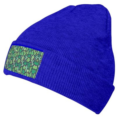 DURAGS Niedlicher Kaktus-Mütze, nahtlose Illustration, modische Strickmütze für Erwachsene, Unisex, krempellos, lässiger Hut für Sport und Outdoor-Aktivitäten, Niedliche Kaktus-Illustration.,