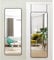 Warmiehomy Over Door Mirror Full Length, Black Wall Mounted Mirror, 37 * 147cm Door Hung Mirror, Full Body Mirror with Metal Framed Long Mirror for Living Room or Dressing Bedroom