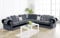 Modern Grey Jumbo Cord Corner Sofa Settee For Living Room - Luxury 3C3 Scatter Back Cushions - Cheap 7 Seater Sofas & Couches - 555