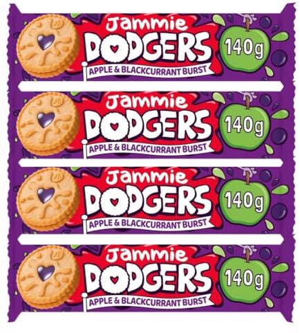 Biscuit Bundle With Jammie Dodgers Apple & Blackcurrant 140g (4 Pack)