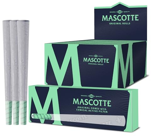 Mascotte® Original Cones mit Aktivkohlefilter 3 x 10 Kartons | Vorgedrehte Hülsen mit Filtertips aus Keramik | Pre Rolled Cones | 30 Konische Tubes mit Filter