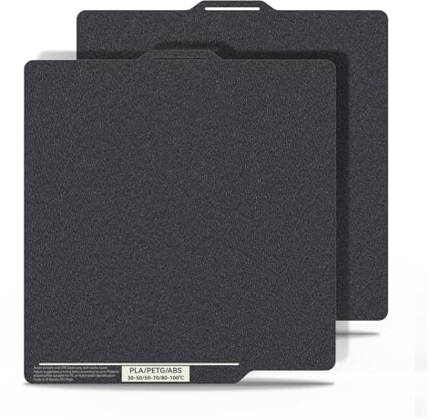 Tofelf Lamiera in acciaio a molla strutturata compatibile 257 x 257 mm per stampanti 3D Bambulab X1C, X1E, P1P, P1S, A1