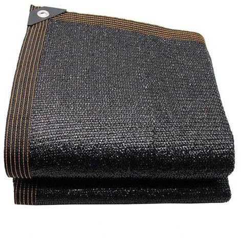 Voile Ombrage PerméAble Toile Ombrage ImperméAble sur Mesure Voile Dombrage Filet D'Ombrage pour Pergola, Patio ExtéRieur Noir,6x8m