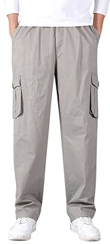 Generisch Herren Jogger Cargo Chino Jeans Hose Cargo-Hose Carrot fit Cargo-Hose Paintball Hose Outdoorhose Autumn Stoffhose Arbeitshose mit Taschen Baumwolle Jogginghose Herren Herren Hose Cargo Hose