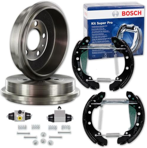 Bremstrommeln 200mm + Bremsbacken-Satz für Lupo Polo 6N Arosa IBIZA 3