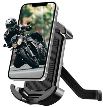 ROCKBROS Handyhalterung Fahrrad Handyhalter Motorrad，360° Drehbar Universal Handy Halterung für 4,7-7,0 Zoll Smartphone