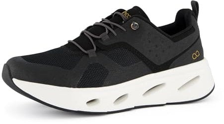 tenhaag Damen, Frauen Low-Top Sneaker,Freizeitschuhe,Turnschuhe,Laufschuhe,schnürschuhe,atmungsaktiv,Halbschuhe,Schwarz (Black),38 EU / 5 UK