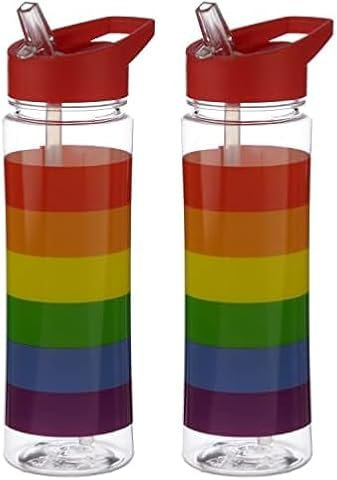 Puckator Borraccia 550ml - Arcobaleno (Confezione da 2)