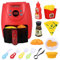 TOYANDONA Friteuse à Air Jouet avec Aliments Éducatifs Colorés Cuisine Simulé pour Jeu De Rôle