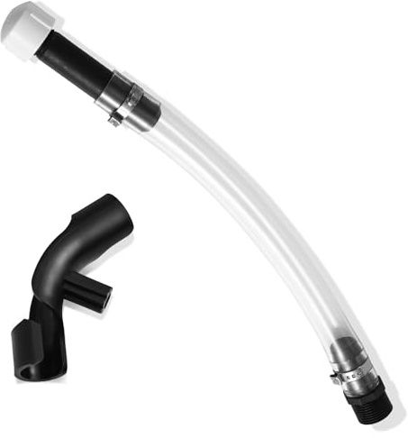 BOXOB Racing Fuel Jug Hose with Hose Bender, Transparent PVC Filter Design Racing Gas Can Spout Pipe Bender with X-Shape Opener Closer Attachment for Fuel Jug Gas Can