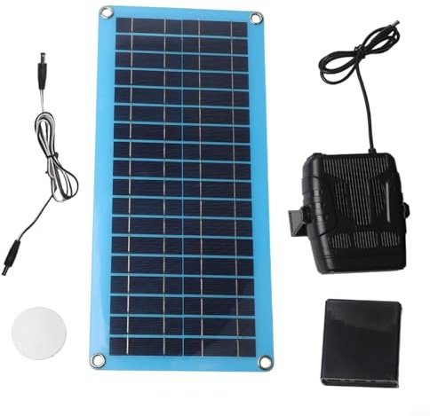 Besttoolifes Solar Hühnerstall Heizung und Hundehütte mit tragbarem Warmluftgebläse - Nachhaltige solarbetriebene Heizung für Haustiere und kleine Gewächshäuser (A)