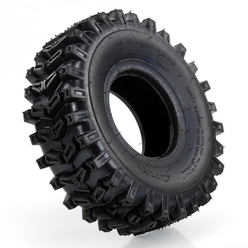 Besshepplo Neumático sin cámara de 15 x 5.00-6 de goma resistente de 4 capas para ATV Go Kart cortacésped tractor de jardín quitanieves grueso resistente al desgaste neumático de vacío todo terreno