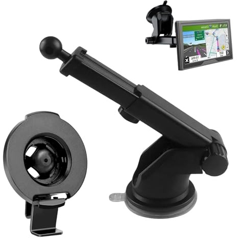 COZERI Navi Halterung Auto, Saugnapfhalter für Garmin GPS 52, Teleskoparm | 1x Teleskop-Saugnapfhalter + 1x Halterung für Garmin 52, verstellbar, stabil, für Auto & Wohnmobil