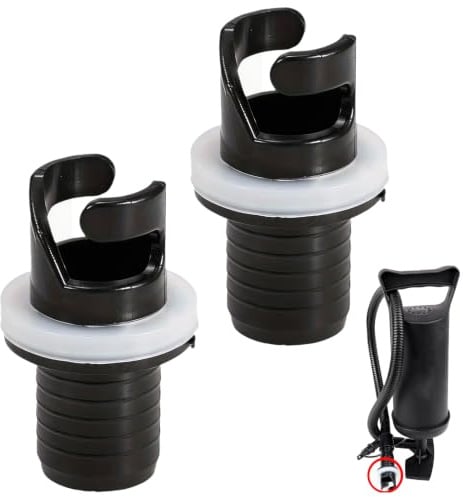 2 Stück Luftpumpe Adapter,Sup Adapter für Kompressor,Sup Pumpe Adapter | Replacement Kajak Zubehör,Pumpenadapter Easy Pump Adapte,Schlauchboot Ventile Schlauchadapter Stecker,Wiederverwendbar