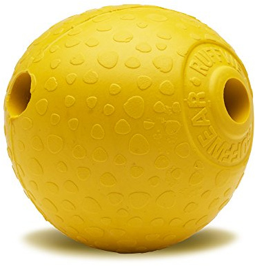 Ruffwear Kaufestes Hundespielzeug aus Gummi, Futter und Leckerli Aufbewahrung, One Size, Gelb (Dandelion Yellow), Huckama, 60701-755