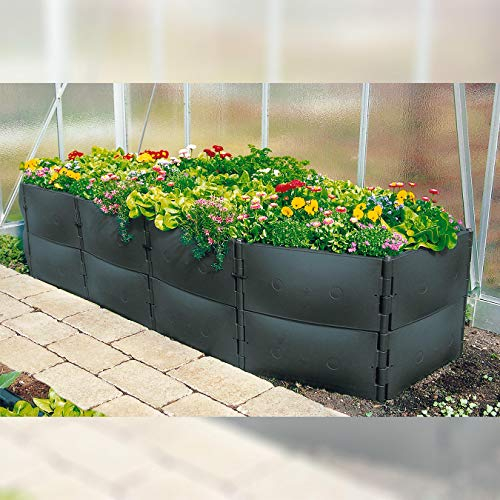 Beckmann BCX Verlängerung für Variables Hochbeet Größe 2 Höhe 50 cm Anthrazit