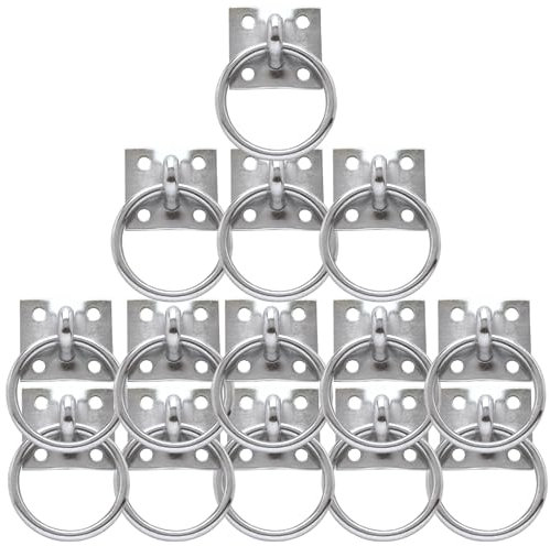 PFIFF 005375 Anbindering zum Anschrauben, Augsplatte Decksplatte, verzinkt, 3er Pack