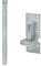 HAUS & DACH Ladenband Set, blau verzinkt inkl. Kloben, Ladenbandlänge: 800 mm, Durchmesser Kloben: 13 mm Eng