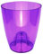 Erhard-Trading Orchideentopf CULTIVA Rund transparent Violett 13 cm Blumentopf Übertopf Kunststoff