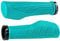 SOLODRIVE Ergonomic Design Mountain Bike Grips, Comfortable Bicycle Handlebar Grips, Single Lock-on and Non-Slip MTB Handle, Fit MTB, E-Bike, Hybrid, Scooter (Turquoise)