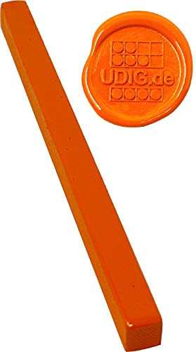 Siegellack Orange - Bank - 1 Stange, 20 cm, Siegellackstange für brechende Siegel Banklack