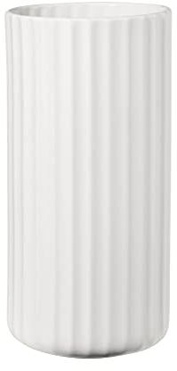 ASA Vase weiß mit Rillenstruktur Yoko 24 cm