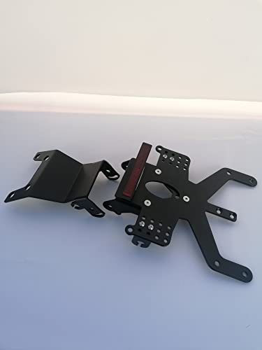 Kennzeichenhalter GroFaTec REVO Short für Triumph Speed Triple 1050 R 2011-2015 Kennzeichenträger Nummernschild Träger Halter kurzes Heck Heckumbau Porta Targa