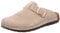 Rohde Damen Pantoffel Hausschuh Leder Rodigo-D 6189, Größe:41 EU, Farbe:Beige