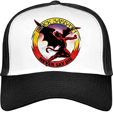 Black Sabbath Baseball Cap Never Say Die Nue offiziell Schwarz Trucker Unisex