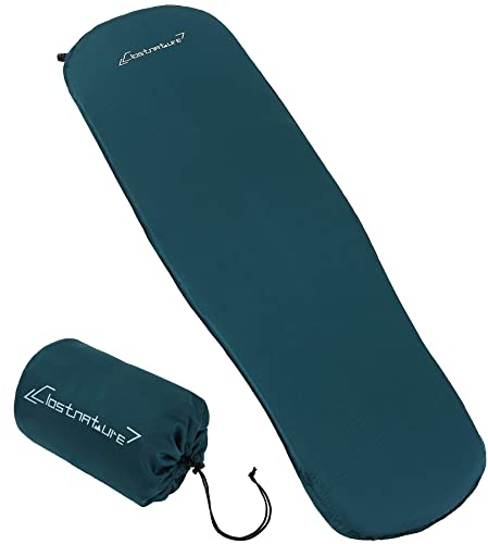 Clostnature Camping Selbstaufblasende Isomatte – 5 cm Dick Outdoor Selbstaufblasbare Schlafmatte mit Kleines Packmaß, Leicht Aufblasbare Luftmatratze für Sport, Trekking, Winter