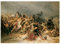 JUNIWORDS Poster, Friedrich Tüshaus, Schlacht zwischen Germanen und Römern am Rhein, 42 x 60 cm (3001020)