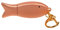 Clé USB 3.0 en forme de poisson en métal avec porte-clés - 64 Go - Pour stockage de données - Clé USB 3.0 - Cadeau amusant - Or rose
