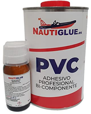 NAUTIGLUE Pegamento de PVC para NEUMÁTICAS y SEMIRRIGIDAS de 2 COMPONENTES (1 Litro + catalizador)