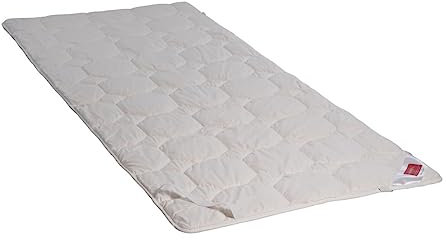 HEFEL Pure Wool Unterbett Schafschurwolle Matratzenauflage mit Eckgummibänder 400 g/m² 200 x 200 cm