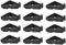 12 Pcs Flower/Plant Pot Feet, Invisible Pot Risers Triangle Toes Lifters Plastic Planters Stand for Better Water Drainage, Flower Pot Rack Indoor and Outdoor