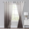 XWZO Voile Gardinen mit Ösen Vorhänge Farbverlauf Vorhang Sheer Ombre Gardinen 2 er Set für Schlafzimmer und Wohnzimmer Schlaufengardinen mit Raffhalter 225 x 140cm (H x B) Kaffeebraun