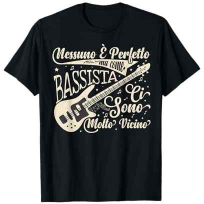 Chitarra Elettrica Bassista Basso Chitarrista Maglietta