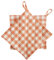 CUSHYSTORE Topflappen aus Segeltuch, kariert, für die Küche, Orange, 2 Stück