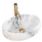 GTM Design Aufsatzwaschbecken Matt Modern Waschbecken ohne Hahnloch - Elegant Aufsatzwaschbecken Oval für Badezimmer und Gäste WC - nur Bad Waschbecken - Modell 2