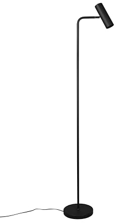lightling modern Stehleuchte Julie, schwarz matt Metall, Esszimmer Schlafzimmer Wohnzimmer, 1 x GU10 max. 5W, Höhe 15 cm, Tiefe 39 cm